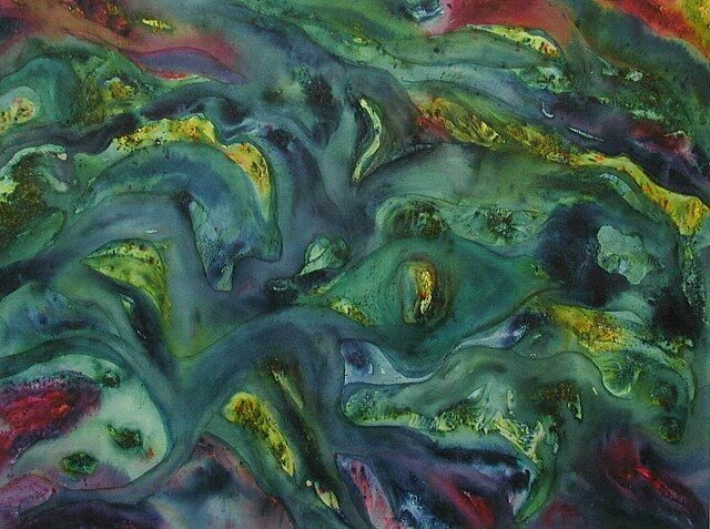 BadBlood1998_Gregory-Hochman_Frog-In_Pond_Watercolor